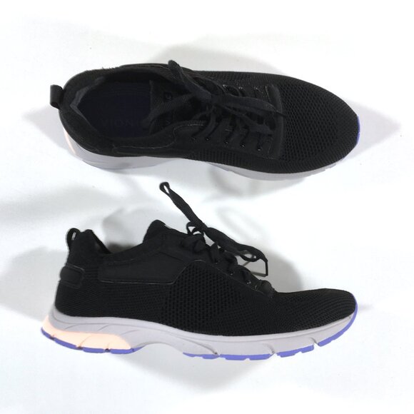 Vionic Endure Lace Up Sneakers Womens Size 11 Black Knit - Picture 1 of 9